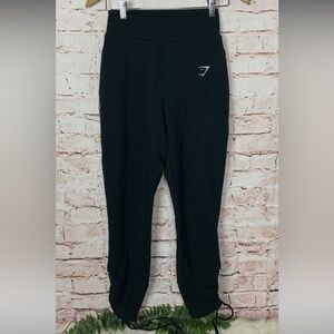 Gymshark Black Ruched Slim Fit Joggers